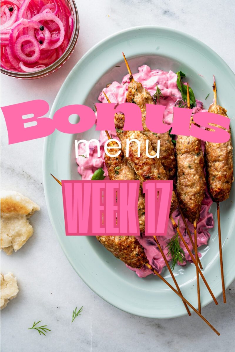 week 17 bonus menu