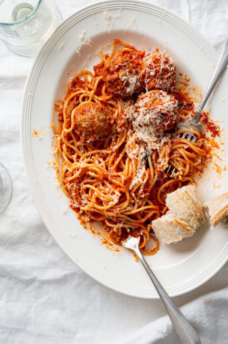 Spaghetti met gehaktballen