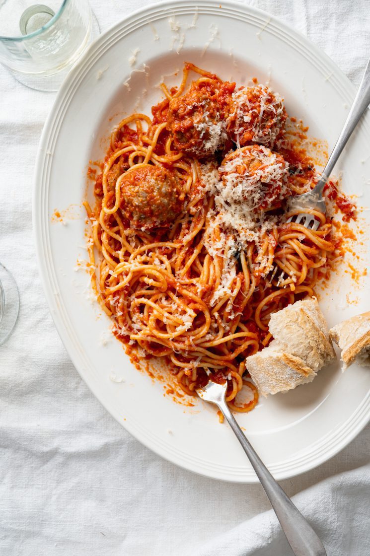 Spaghetti met gehaktballen