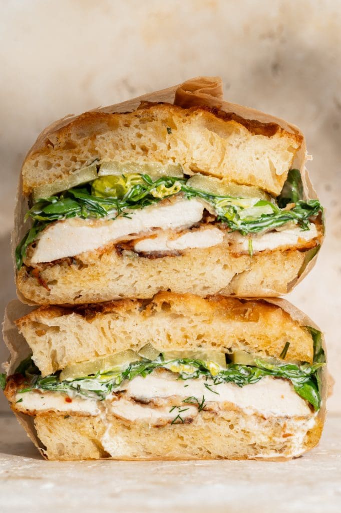 Kip focaccia sandwich - food from claudnine