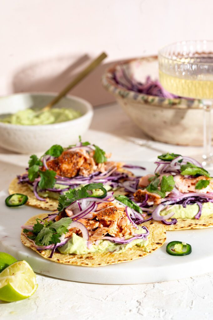 Zalm taco's