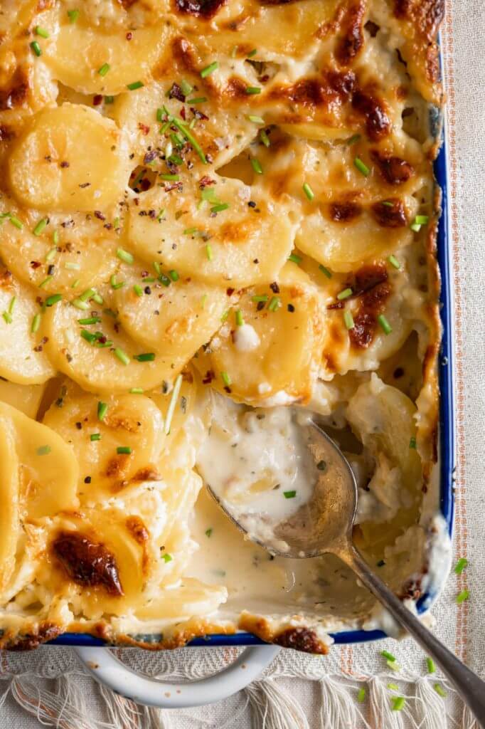 Aardappel gratin met Boursin