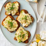 Boursin eiersalade op brioche