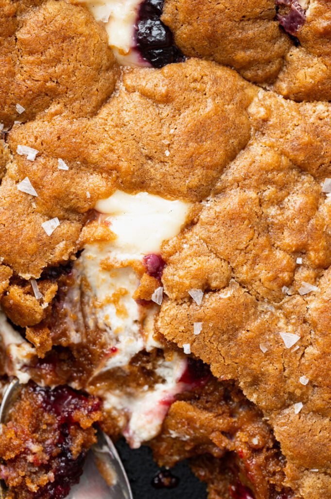 Cheesecake en jam skilletcookie