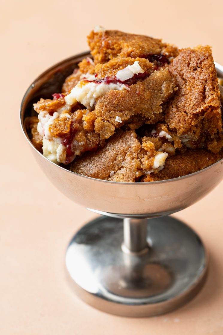 Cheesecake en jam skilletcookie