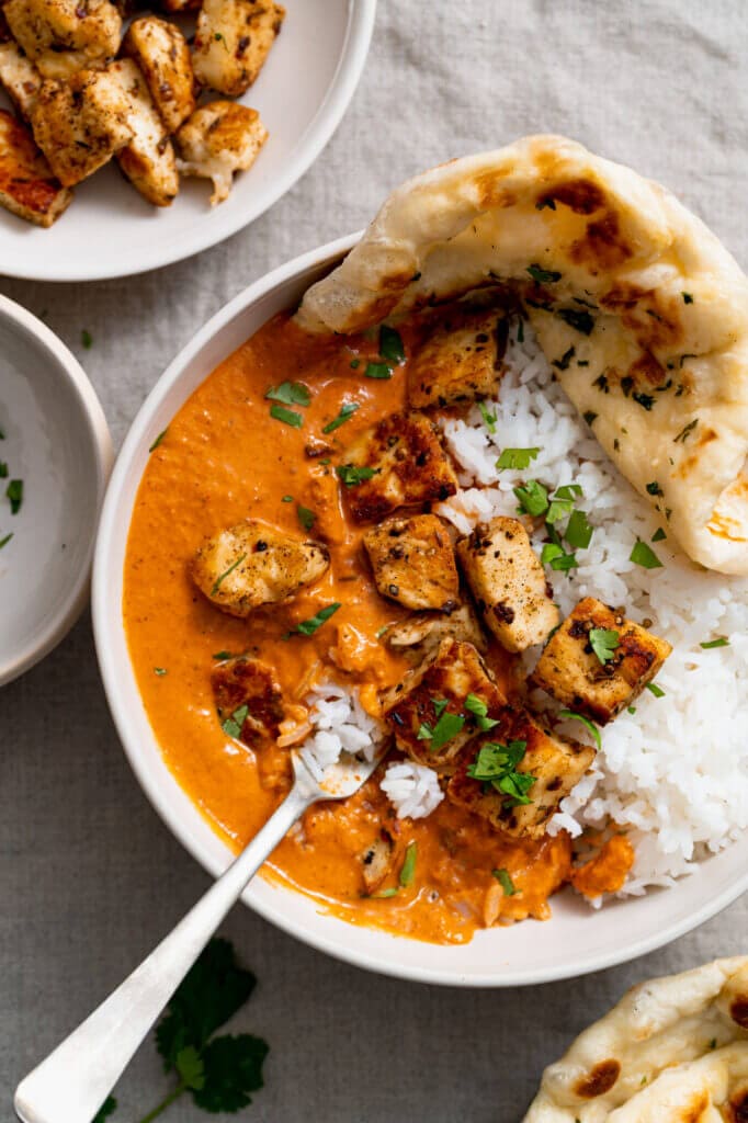 Butter halloumi curry