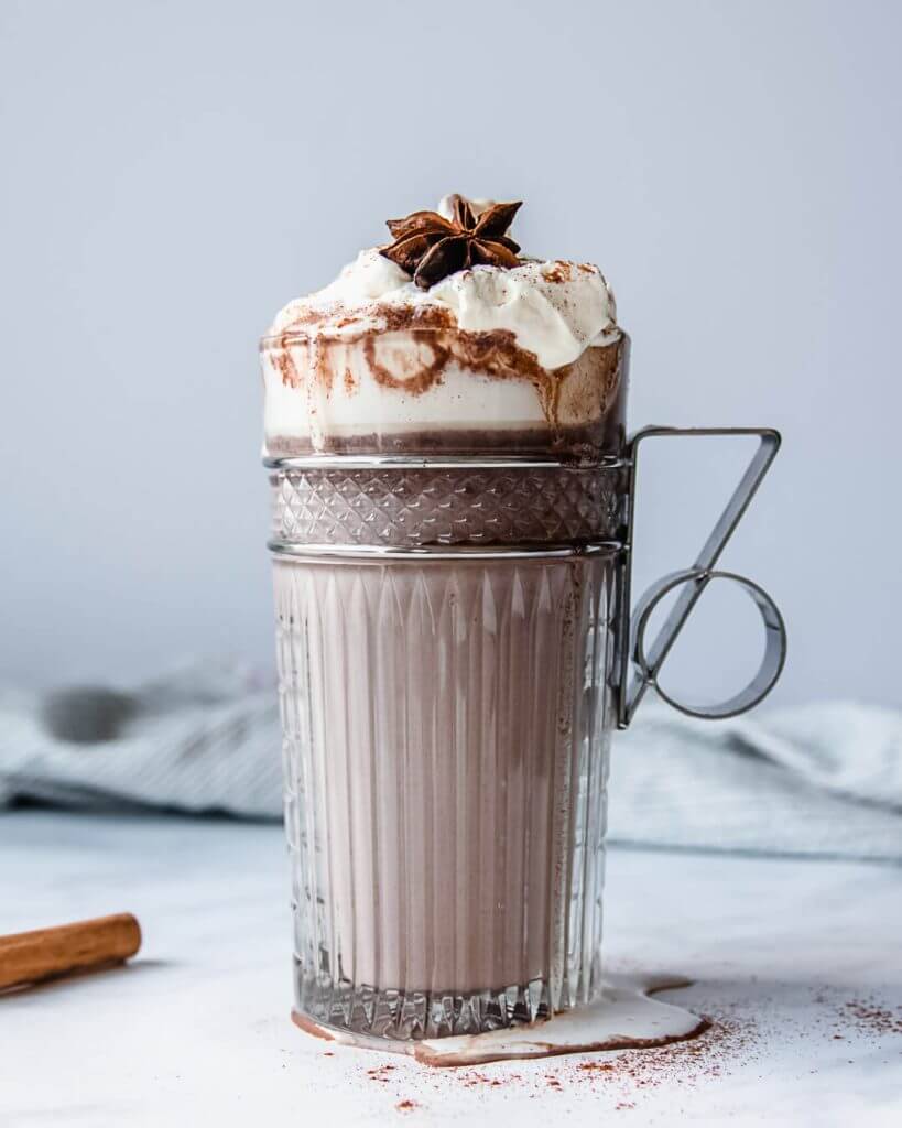 Warme chocolademelk