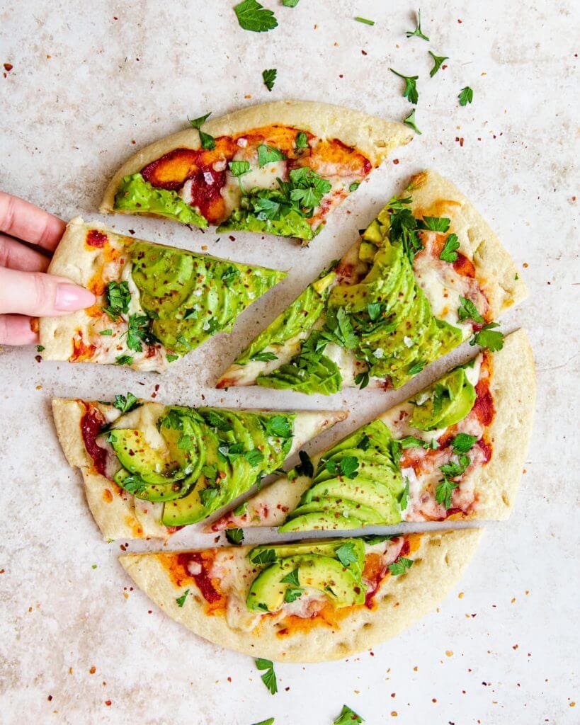 avocado pizza
