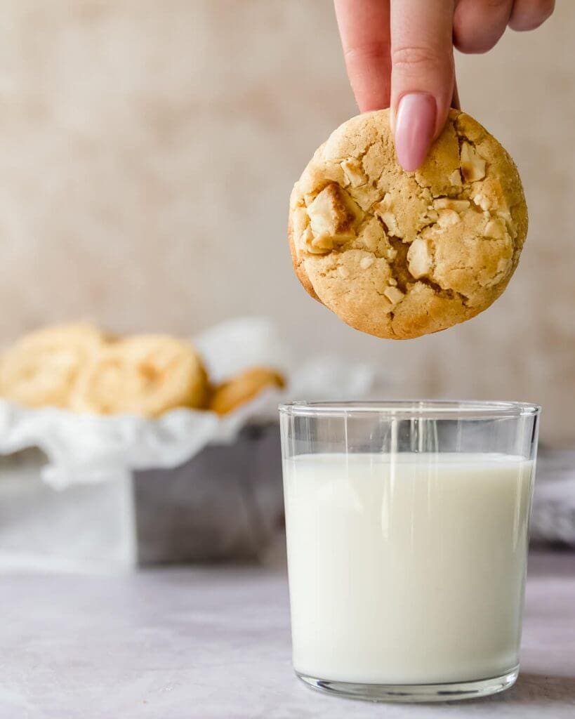 witte choco cookies