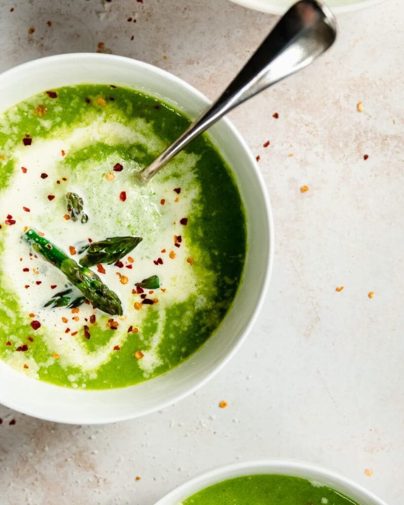 groene asperge soep