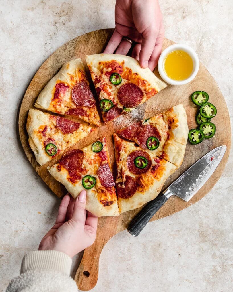 American hot pizza zuurdesem