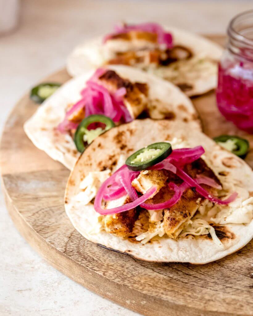 taco's met krokante kip