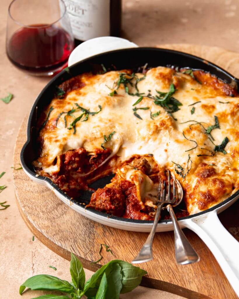 lasagne met gehaktballen