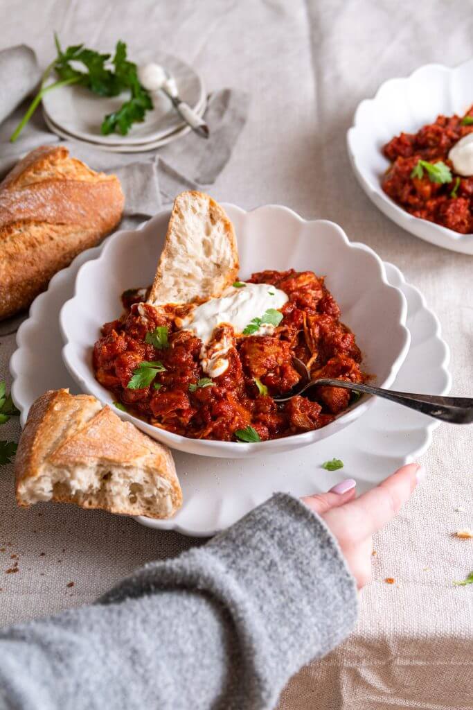 Kip stoofpot met chorizo