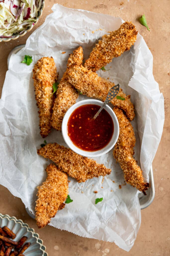 kipvingers met chilisaus