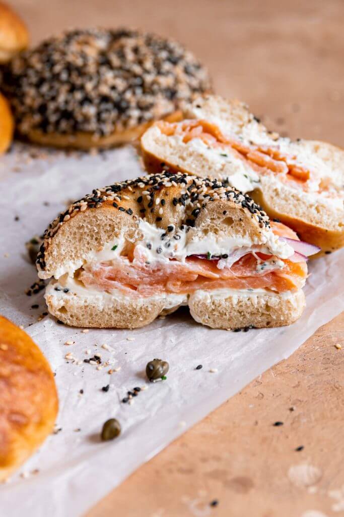 bagels met zuurdesemstarter restant