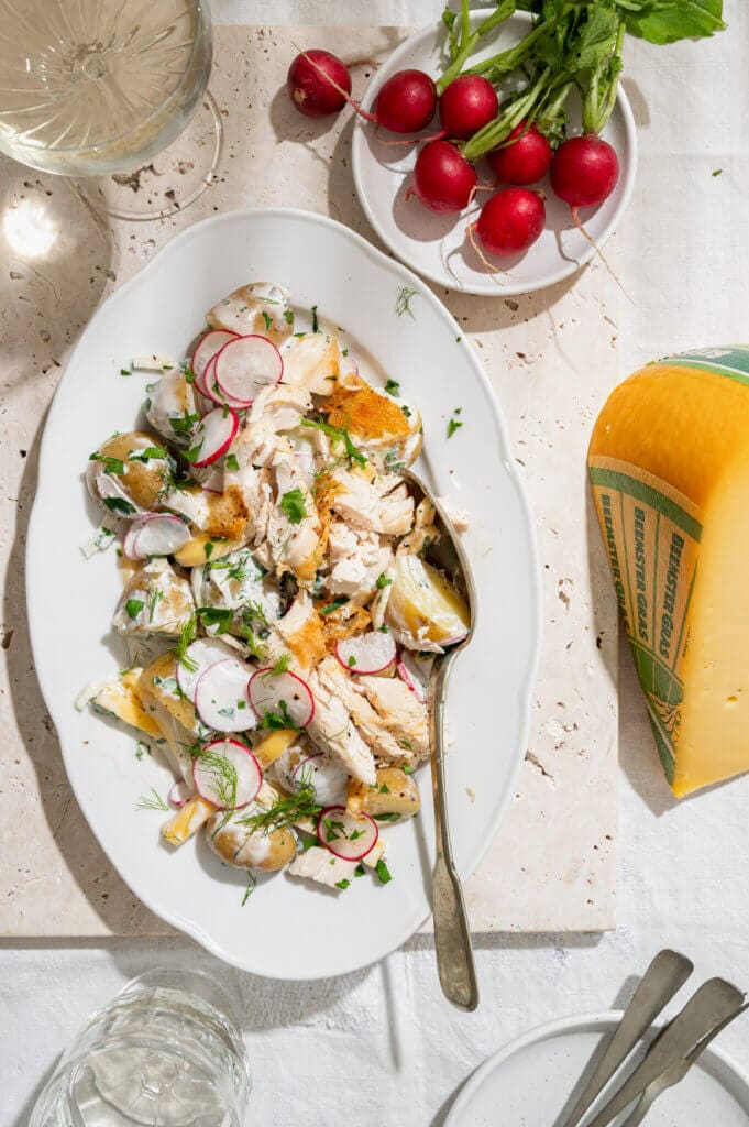 Krieltjessalade met Beemster Graskaas