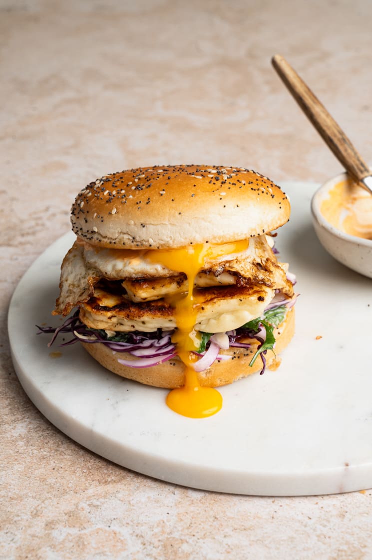 Halloumi burger