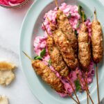 Kebab met bietentzatziki - Food form Claudnine