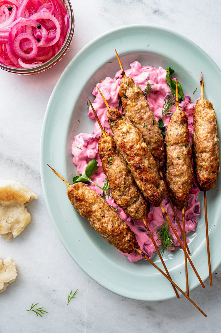 Kofte met bietentzatziki