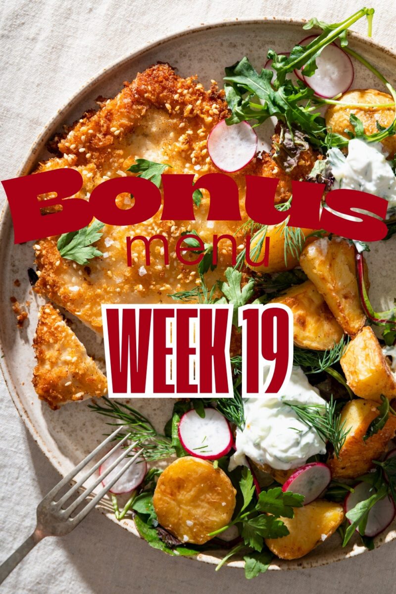 Bonus menu week 19