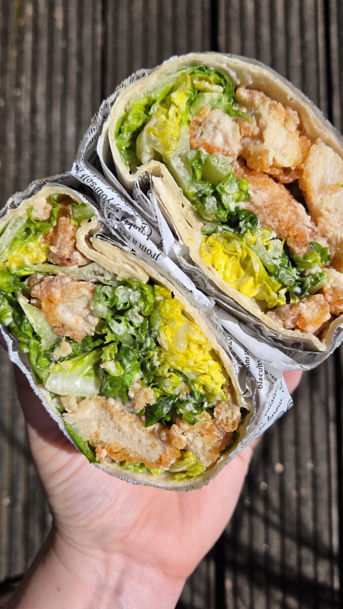 Chopped caesar wrap
